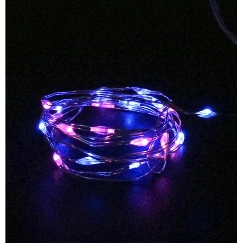 Hairlights roze/blauw